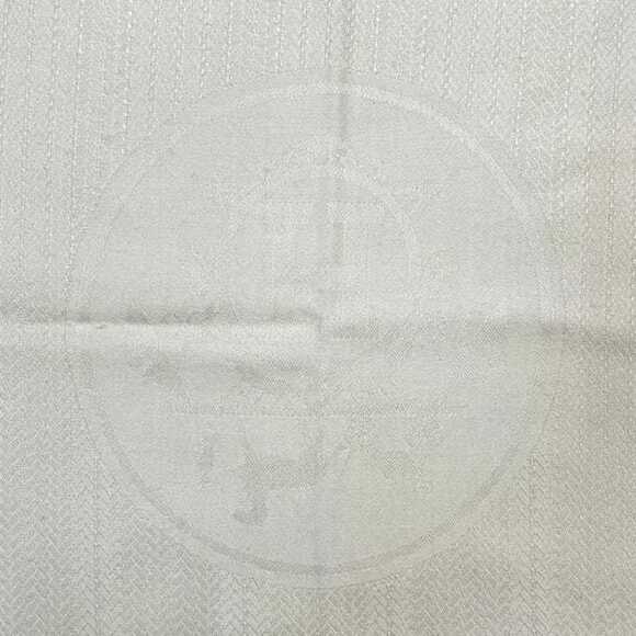 HERMES Authentic Cream Silk Scarf